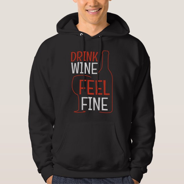 Sudadera Bebida Guay Wine Making Feeling Fine Wine (Anverso)