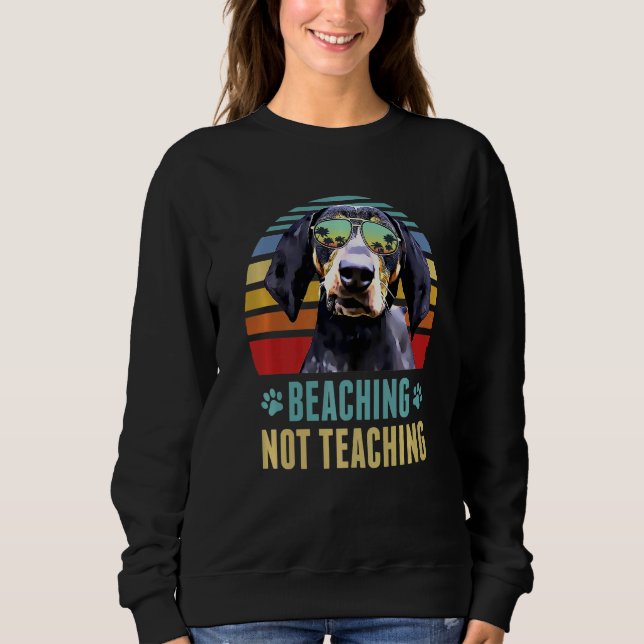 Sudadera Bebida No Enseñando Bluetick Coonhound Dog Summ (Anverso)