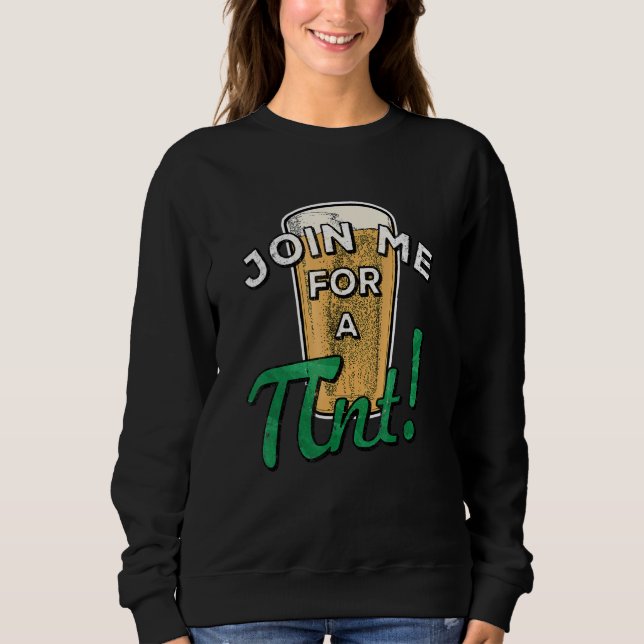 Sudadera Bebida Pint Saint Patricks Día Nacional Pi (Anverso)