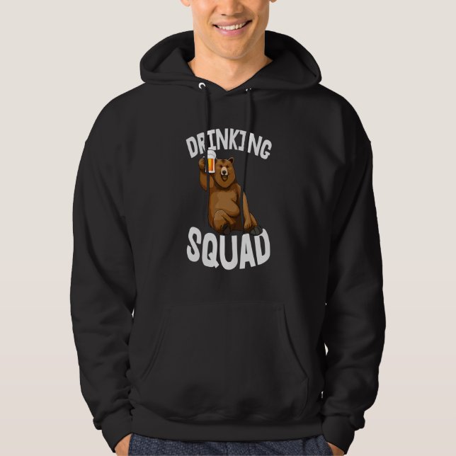Sudadera Bebida Squad Tee Bear Beer Tees Beer Beer Beer (Anverso)