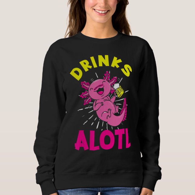 Sudadera Bebidas Alotl Bebida Axolotl Bebida (Anverso)