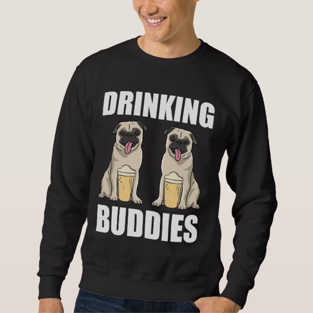 Sudadera Bebidas Budas divertidas Pugs Gift Classic T-Shirt (Anverso)