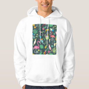 Sudadera Bebidas De Aves Tropicales: Vibrantes Sin Mar.