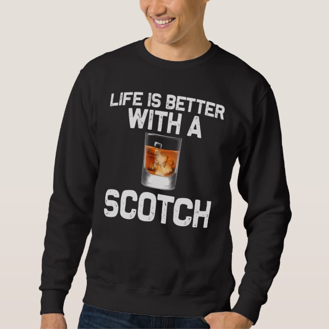 Sudadera Bebidas escocesas Hombres Mujeres Scotch Whiskey 2 (Anverso)