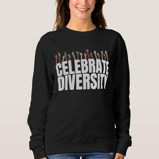 Sudadera Bebiendo  Celebra la Diversidad  para Barman (Anverso)