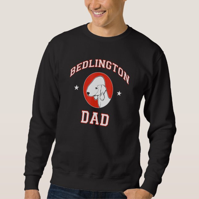 Sudadera Bedlington Terrier Dad (Anverso)