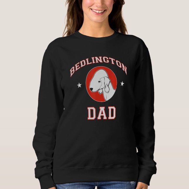 Sudadera Bedlington Terrier Dad (Anverso)