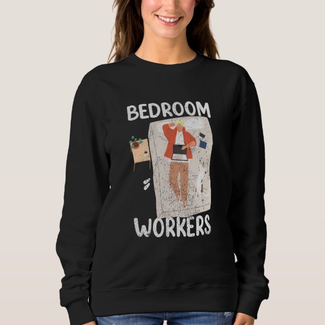 Sudadera Bedroom Workers On Duty At Night Shift Constructio (Anverso)