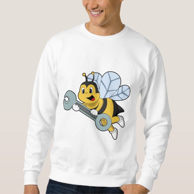 Sudadera Bee as Mechanic with Wrench (Anverso)