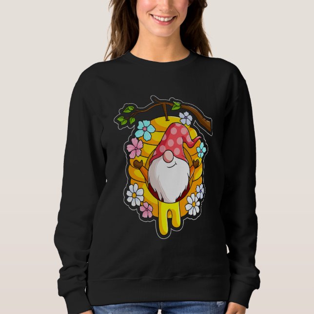 Sudadera Bee Happy Bee Kind Beekeeper Spring Gnome (Anverso)