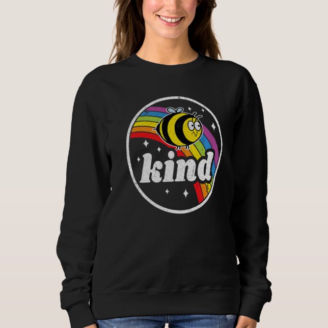 Sudadera Bee Kind Gay Orgullo Rainbow Flag Lesbian Equality (Anverso)