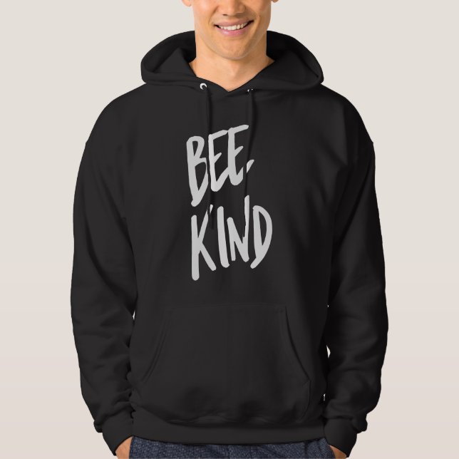 Sudadera Bee Kind White Bee (Anverso)
