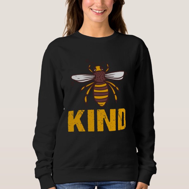 Sudadera Bee Kind  Women Cute Bee Clothes Be Kind Kids Girl (Anverso)