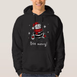 Sudadera Bee Merry Christmas - abeja lleva santa hat Xmas G<br><div class="desc">Bee Merry Christmas - abeja lleva santa hat Xmas Gift</div>