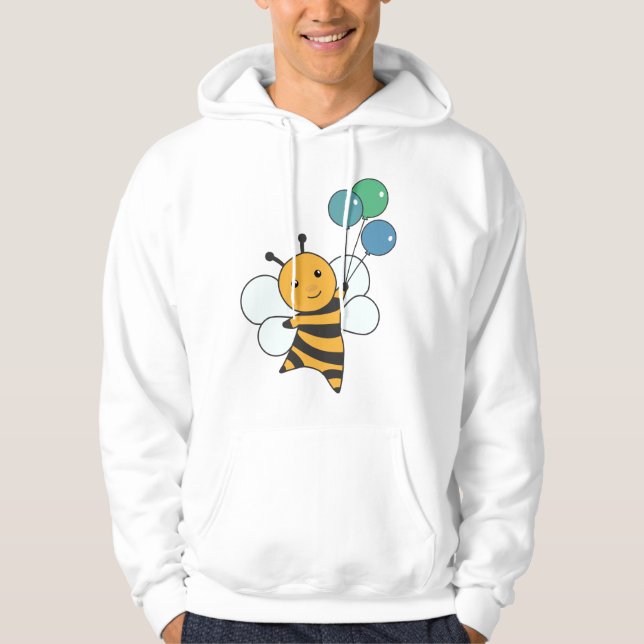 Sudadera Bee Sumsi Balloons divertidos animales abeja de mi (Anverso)