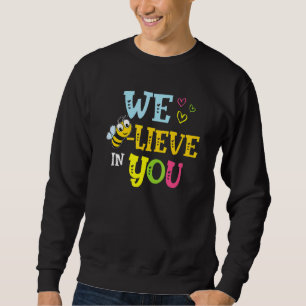Sudadera Bee Testing Cree En Usted Rock The Test Day Teach