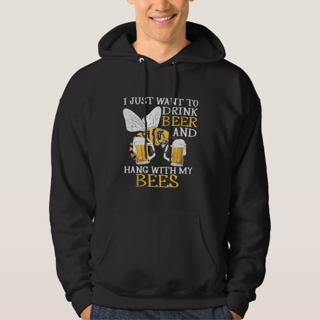 Sudadera Beekeeper Bebida Beer Beer Hang Bebe (Anverso)