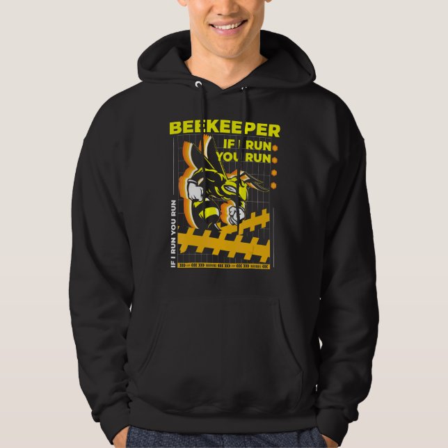 Sudadera Beekeeper Si Corro La Abeja 1 (Anverso)