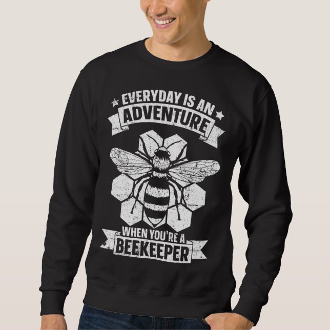 Sudadera Beekeeping Honey Farmer Bees Beginner Beekeeper 3 (Anverso)
