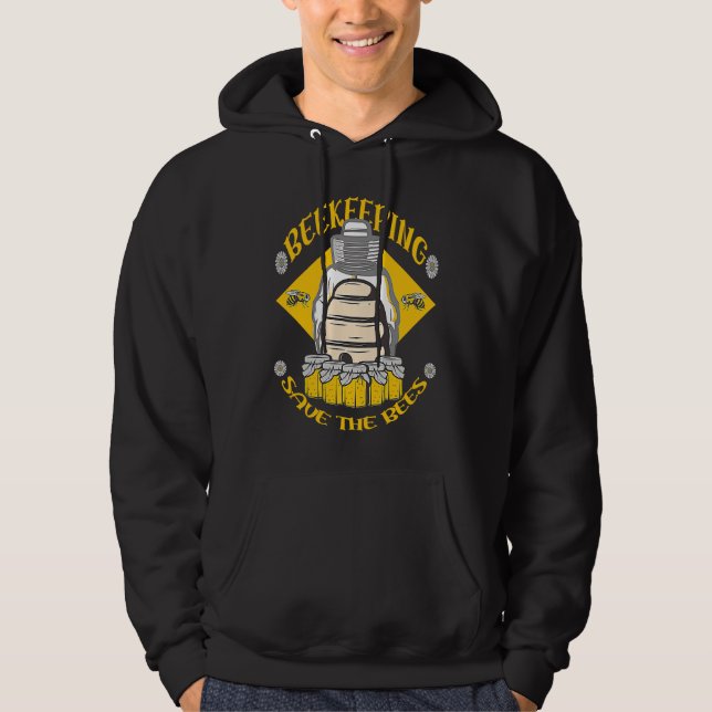 Sudadera Beekeeping Save The Bees Honey Beekeeper Quote (Anverso)
