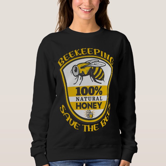Sudadera Beekeeping Save The Bees Quote (Anverso)