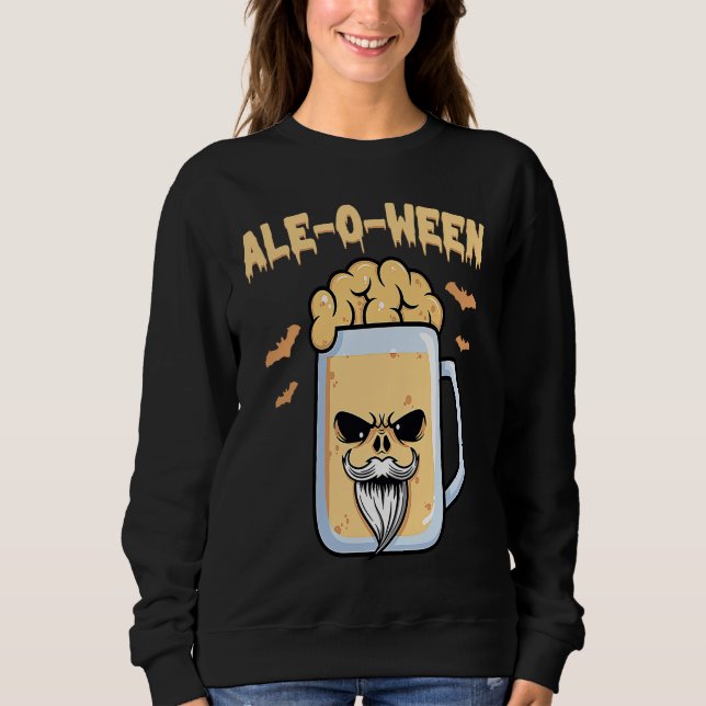 Sudadera Beer  Ale O Ween  Halloween  Trick Or Treat  Costu (Anverso)