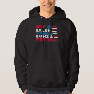 Sudadera Beer Bacon Rottweiler Guns & amp Freedom 4Of Ju Li
