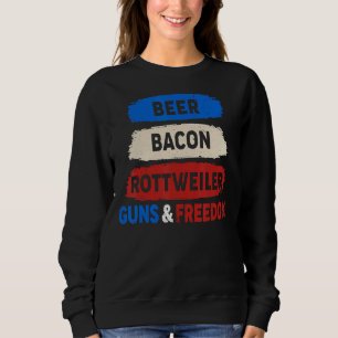 Sudadera Beer Bacon Rottweiler Guns Libertad 4ª