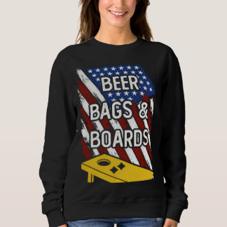 Sudadera Beer Bags And Boards American Cornhole Player USA 