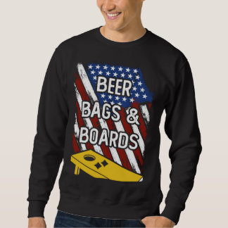 Sudadera Beer Bags And Boards American Cornhole Player USA 