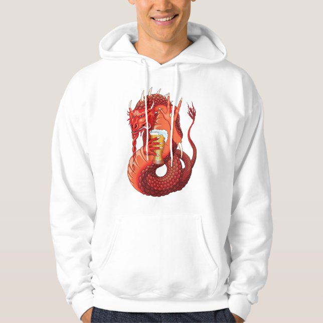 Sudadera Beer Beer Dragon Hoodie Masculino (Anverso)