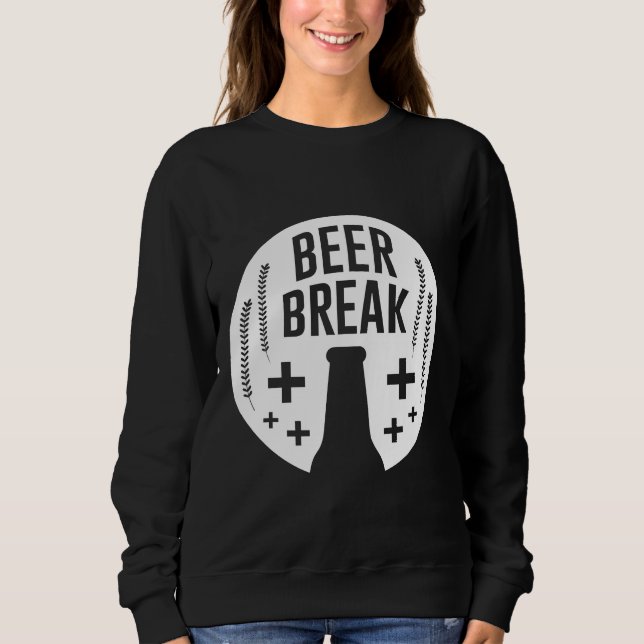 Sudadera Beer Break La Cerveza Nativa Beerna Está Hecha Por (Anverso)