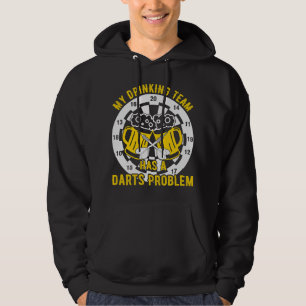 Sudadera Beer Dart Mi equipo de bebidas tiene un problema d