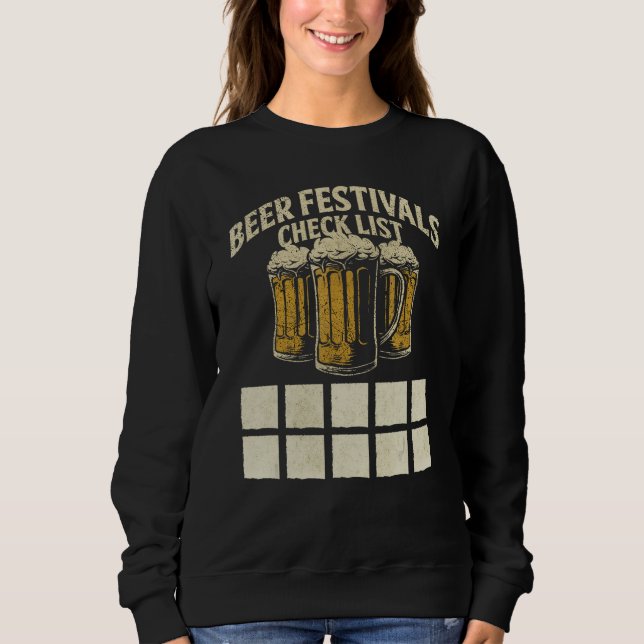 Sudadera Beer Festival Pub  Enthusiast Drinking Party Check (Anverso)