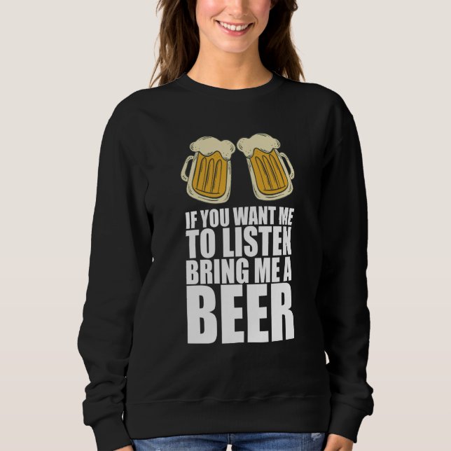 Sudadera Beer for men Drinker Beer (Anverso)