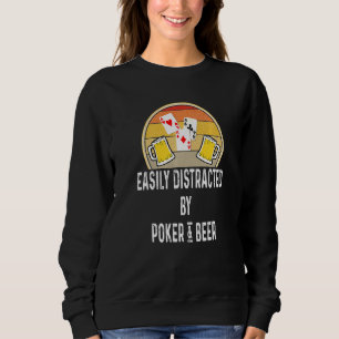 Sudadera Beer Gif Distrae Fácilmente Por Poker Beer Premium