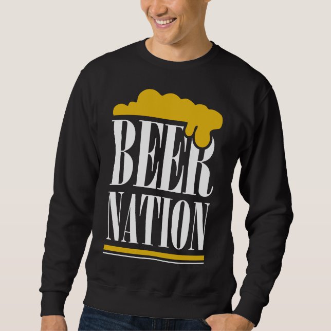 Sudadera Beer Nation La Vida Se Está Volviendo Tigre Solo B (Anverso)