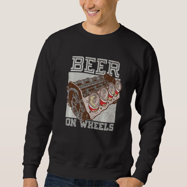 Sudadera Beer On Wheers Beer Barrel (Anverso)
