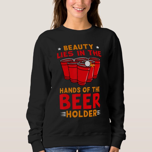 Sudadera Beer Pong Fiesta Bebida Para Hombres Porteadores D (Anverso)