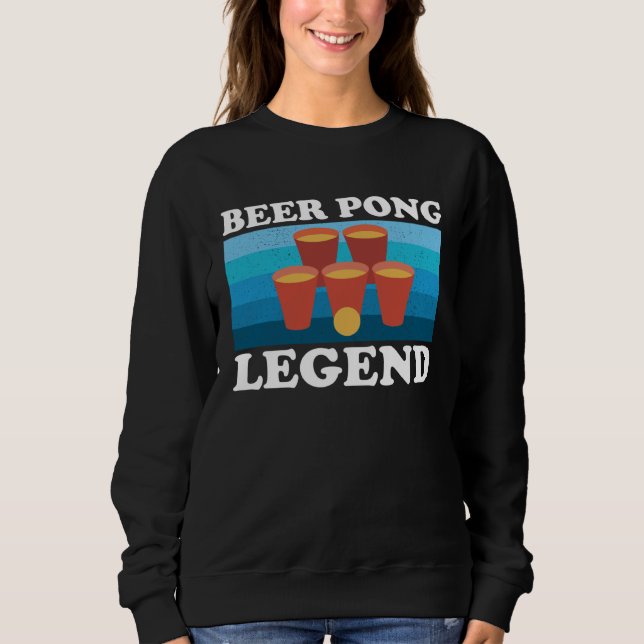 Sudadera Beer Pong Legend  Beer Drinking Party Championship (Anverso)