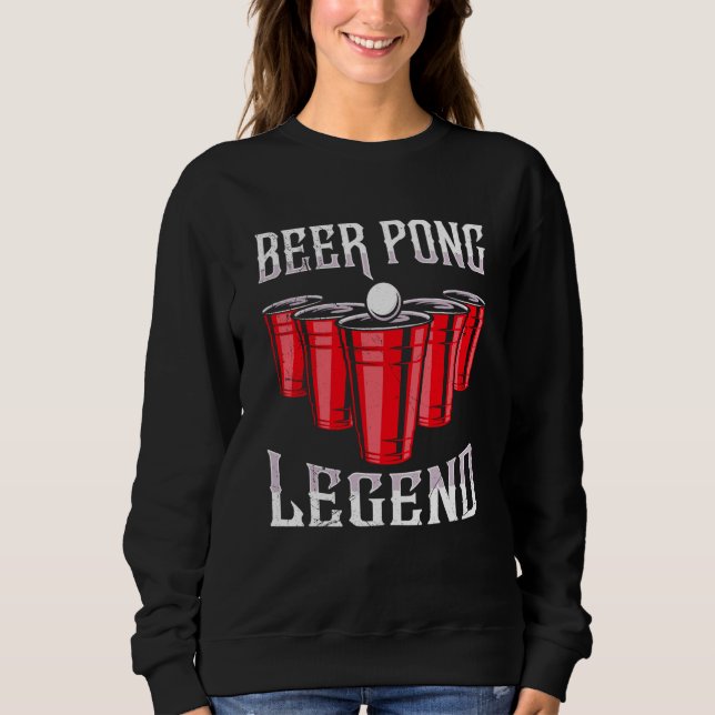 Sudadera Beer Pong Legend Beer Pong Party Beer Pong  4 (Anverso)