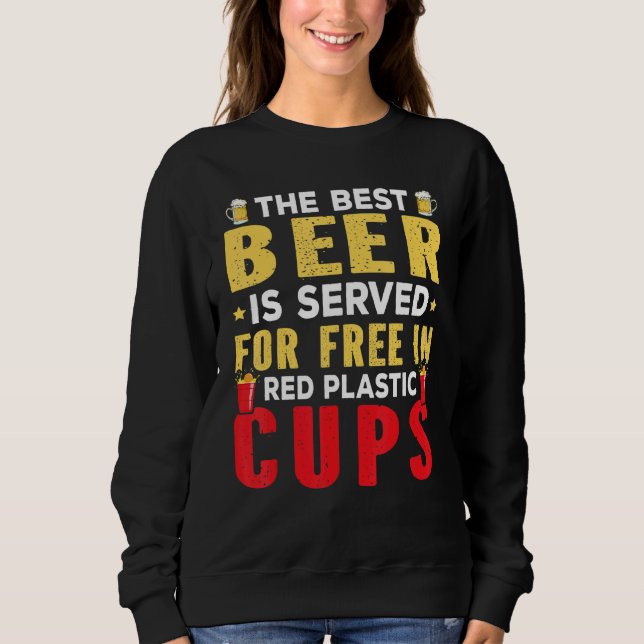 Sudadera Beer Pong Para Campeón De Beer Pong (Anverso)