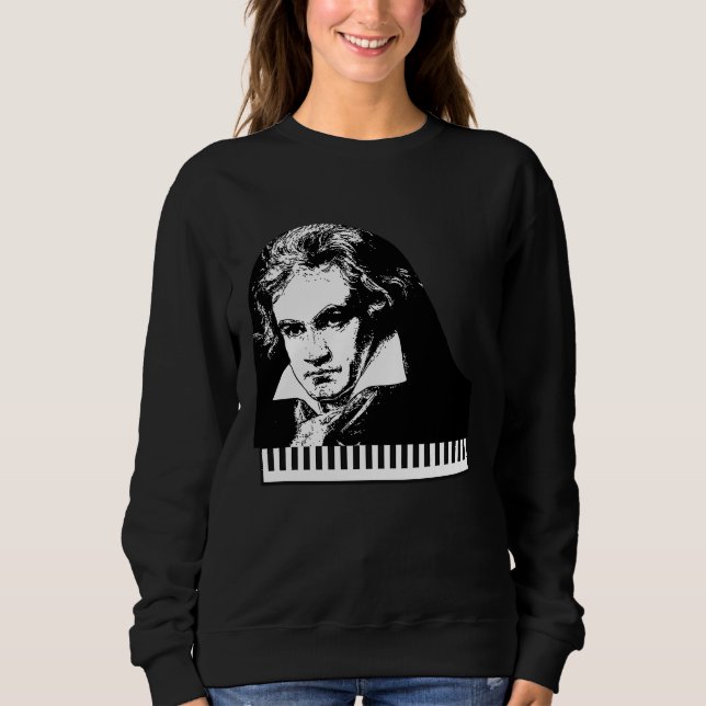 Sudadera Beethoven van Beethoven Piano Teacher (Anverso)