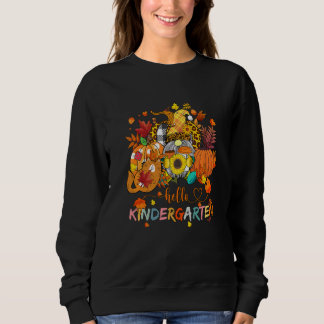 Sudadera Beginning Of Autumn Teacher Sunflower Hello Kinder