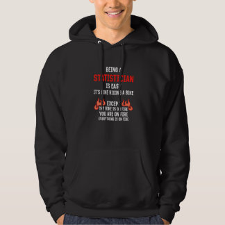 Sudadera Being a Statistician Is Easy Data Analyst Humor