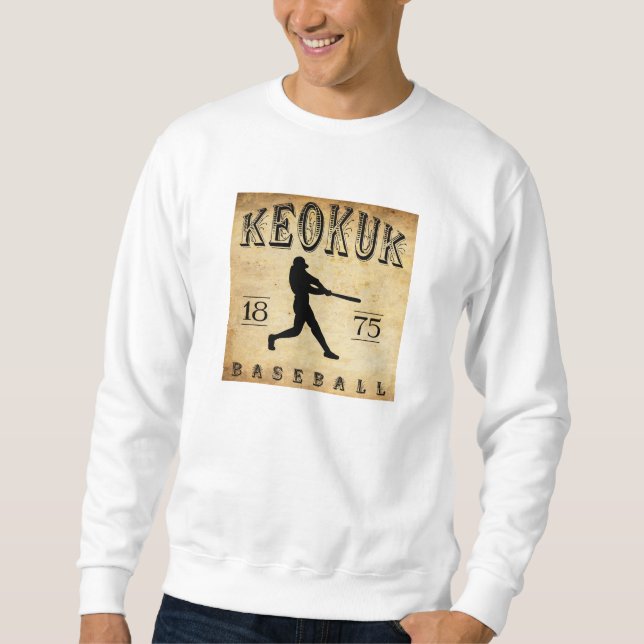 Sudadera Béisbol 1875 de Keokuk Iowa (Anverso)
