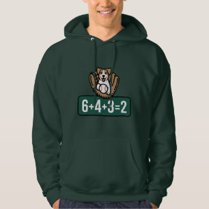 Sudadera béisbol cachorro doble jugada béisbol matemáticas