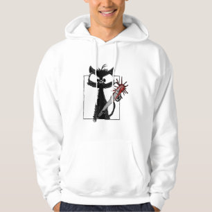 Sudadera Béisbol Gato Negro Terror Halloween
