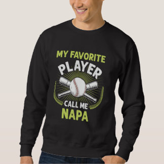 Sudadera Béisbol Mi jugador favorito me llama Napa Vintage
