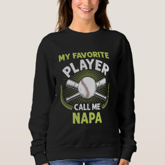 Sudadera Béisbol Mi jugador favorito me llama Napa Vintage